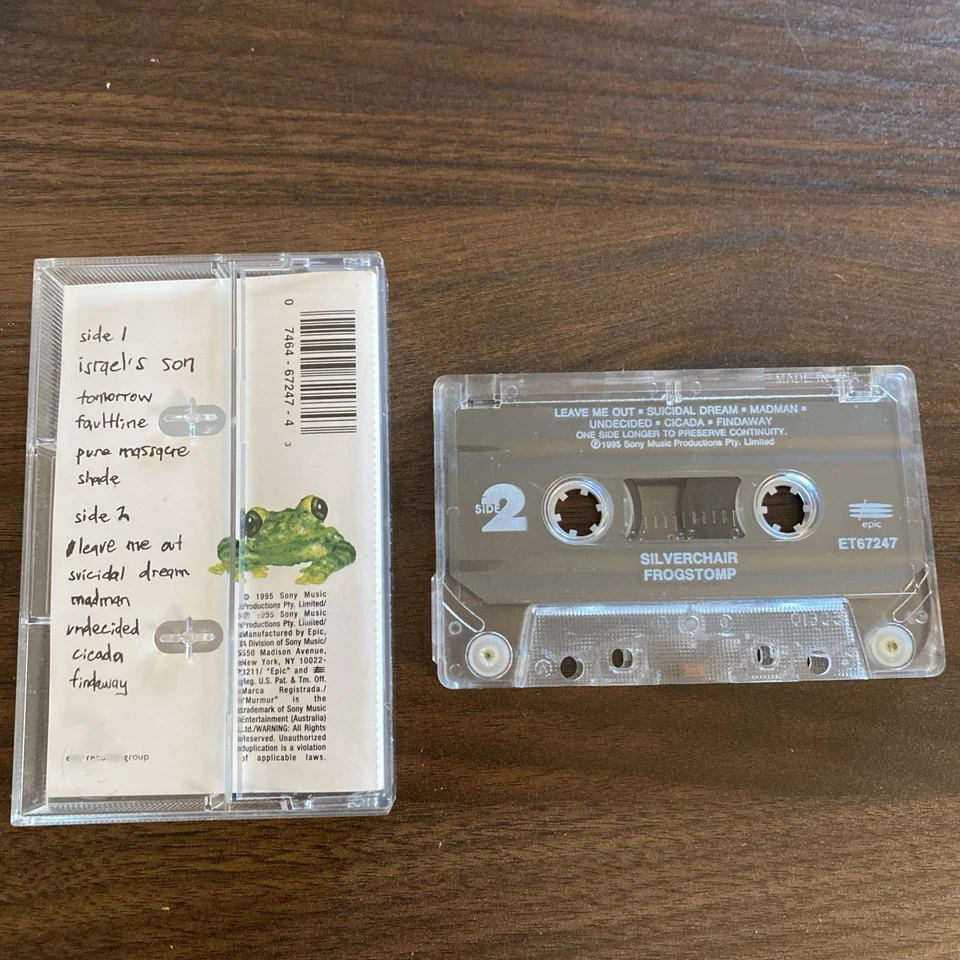 VTG 90s SILVERCHAIR FROGSTOMP CASSETTE TAPE 1995 SONY grunge alternative rock - Image 2 of 4