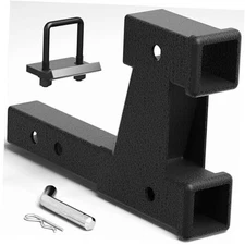 POZENE Dual Trailer Hitch Extension 2 2 Inch Dual with Hitch Tightener Anti