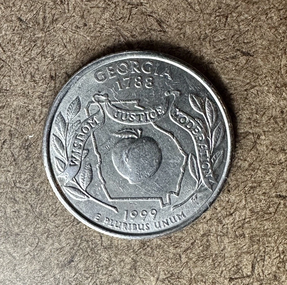 Coin US error 1788 1999 georgia Quarter In God We Trust  - Image 3 of 4