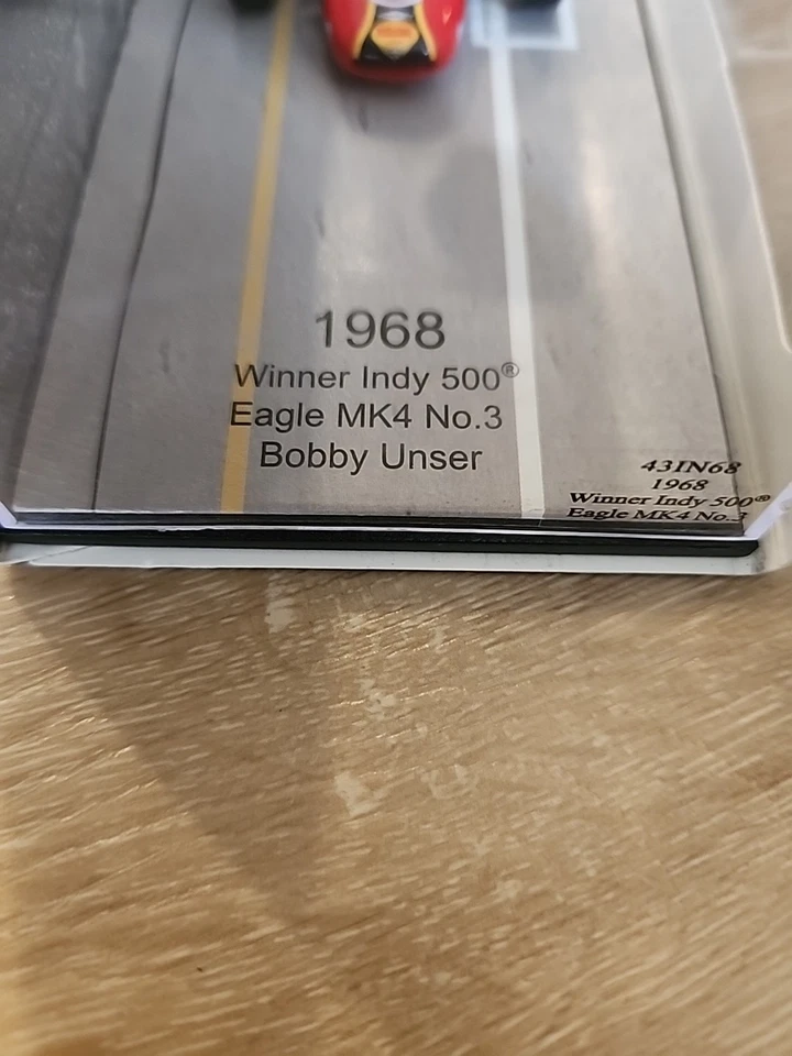 1/43 Spark IndyCar 1968 Eagle MK4 Bobby Our Indy 500 Win 43IN68 Foto 3 de 4