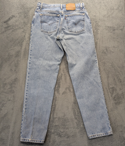 90s-00'S Levi's 550 Relaxed Fit Tapered Black Denim Pants, Made in Canada, Men's Size 36 cotton black type Vintage Second Hand