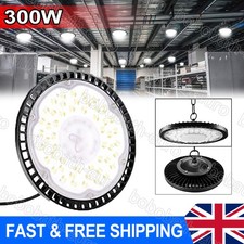 LED High Bay Light UFO 500W Workshop Garage Lights Industrial Warehouse Lamp UK
