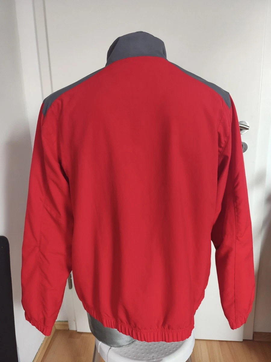 Vintage Nike Trainingsanzug Herren L Rot Grau Tracksuit Jacke Hose Retro Y2K