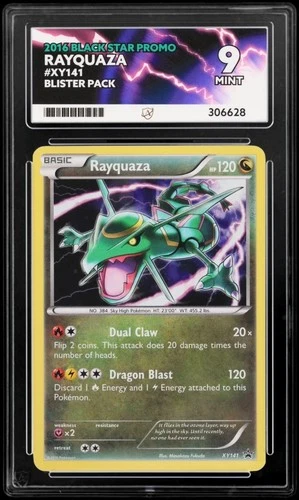 Pokémon Rayquaza ACE 9 XY141 Cosmos Holo Promo Rare - Not PSA