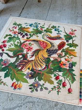 1850 Embroidery graph French Berlin work embroidered pattern Sajou Wall art vin