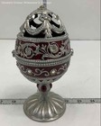 Jane Seymour Red and Silver Musical Egg IOB — photo 2