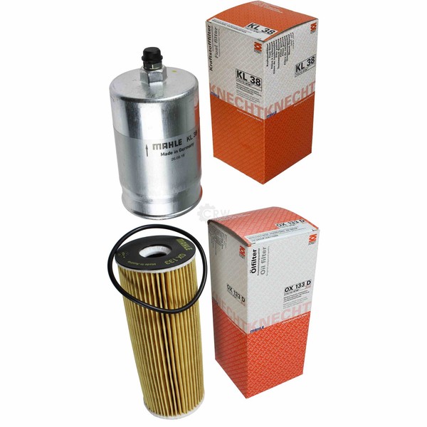 Mahle / Knecht Set Filterpaket Kraftstofffilter KL 38 ÖLfilter OX 133D-image