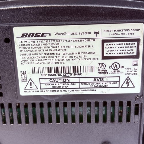 Bose Wave Music System CD Player AM/FM Radio Graphit Grau Fernbedienung Stromkabel - Bild 8 von 8