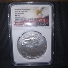 2019-W BURNISHED Silver Eagle NGC MS69, First Releases