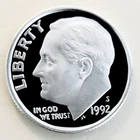 1992 S**SILVER*PROOF ROOSEVELT! SUPERB GEM FULL TORCH! ULTRA RARE DCAM#M417_181
