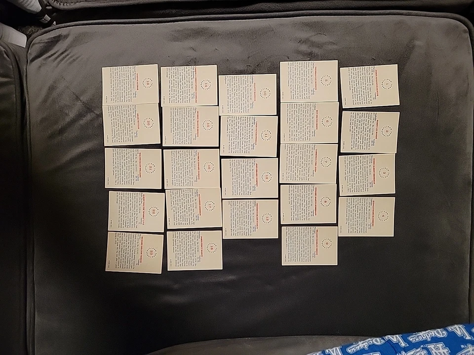 Juego de 23 cartas del equipo de los Yankees de Nueva York SSPC 1975 - Munson, Hunter, etc. HOF Foto 2 de 2