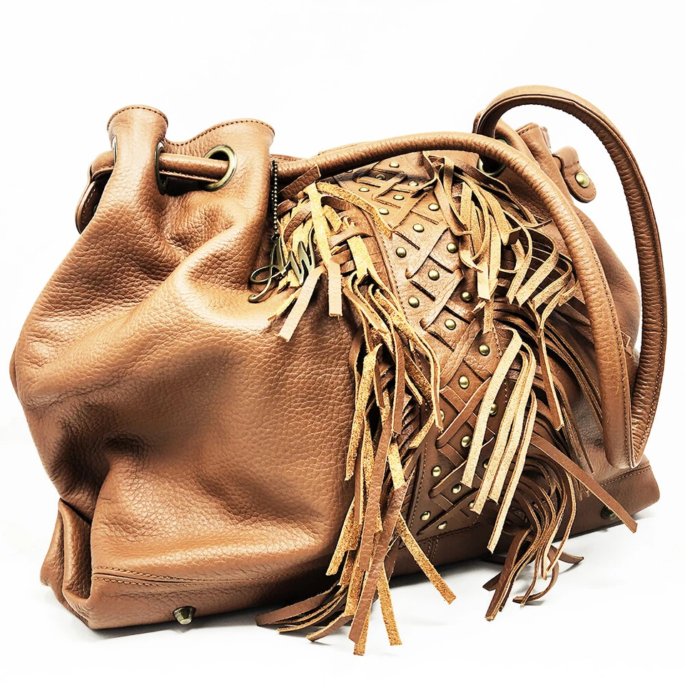 Bolsa de mão balde de couro genuíno marca American West - Imagem 2 de 4