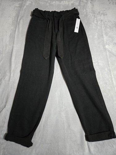 Joe's Jeans Women's Size 29 The Brinkley High Rise Paperbag Jean Black New Tags