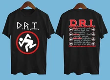 D.R.I. Logo Definition DIRTY ROTTEN BAND T Shirt Full Size S-5XL