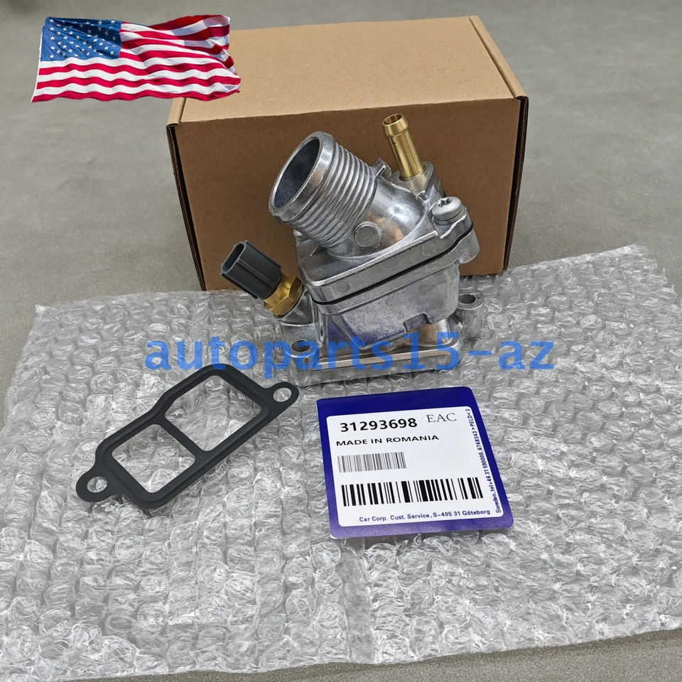 New ! Engine Coolant Thermostat Housing Assembly 31293698 For Volvo XC90 03-06 Foto 3 de 4