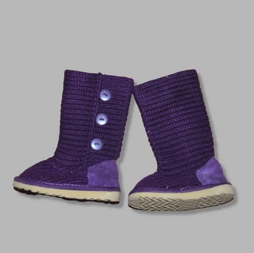 Purple Sweater Boots 