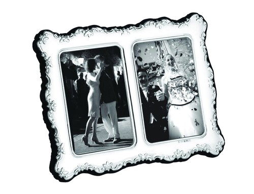 Solid Silver Double Photo Photograph Frame 3 5 X 2 5 Each Photo Ebay