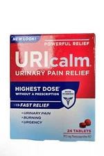2pack Uricalm Max Strength Relief Urinary Pain & Burning 24ct  NEW LOOK! Ex:6/25