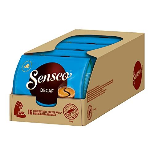 Senseo Decaf Coffee Pods 16 Count Pack of 5 - Single Serve Coffee Pods Bulk P...