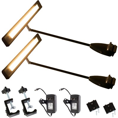 2x Bright Trade Show LED Light for Exhibit backdrop display Warm White+ UL Power