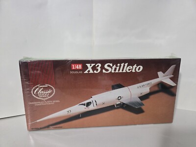 Vintage Lindberg 1-48 Douglas X3 Stilleto Aircraft Sealed New Sweet