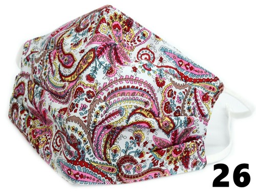 Unisex 100% Cotton 3 Layers Face Cover Mask Washable Reusable Breathable Dust - Picture 56 of 75