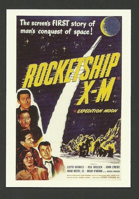 Rocketship XM Lloyd Bridges Osa Massen Monster Horror Movie Poster Card ...