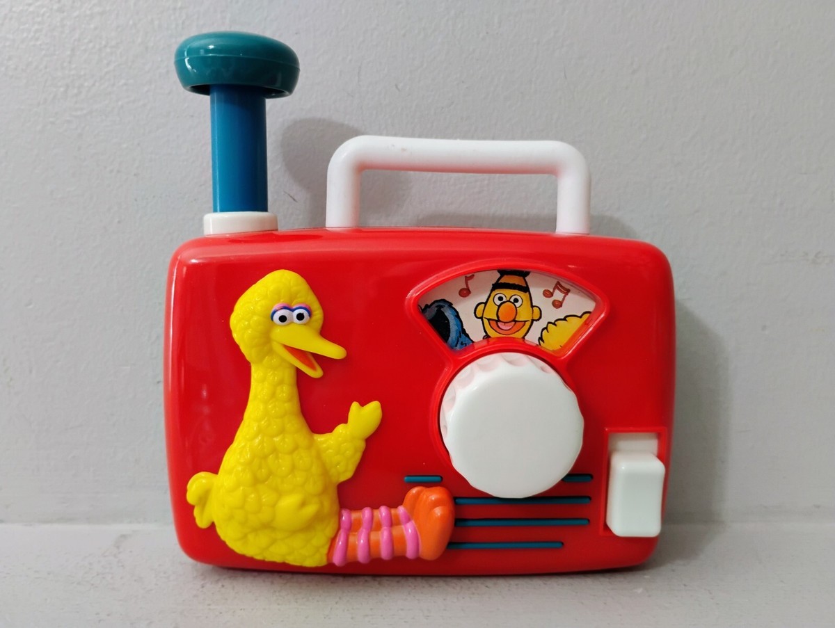 Vintage 90's Sesame Street Big Bird Wind Up Radio Toy | eBay