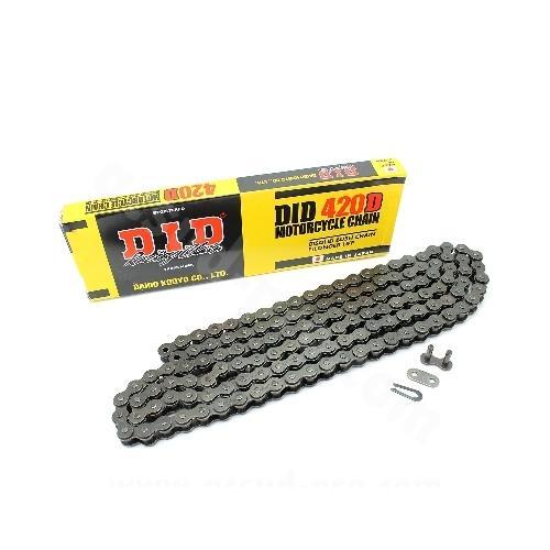 Chaine DID 420D 138 maillons RJ idéale pour restaurer votre dirt bike