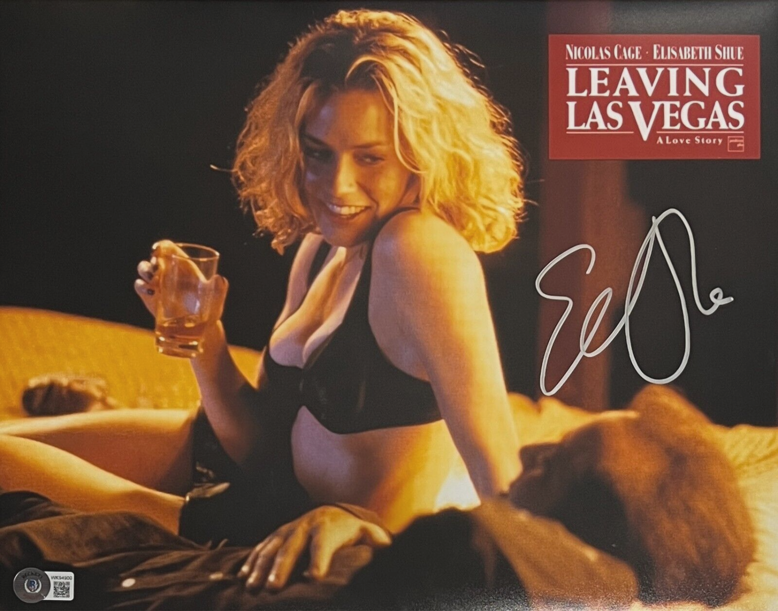 Elisabeth Shue Autographed Signed 11x14 Photo Leaving Las Vegas Bed BAS Beckett Witnessed 