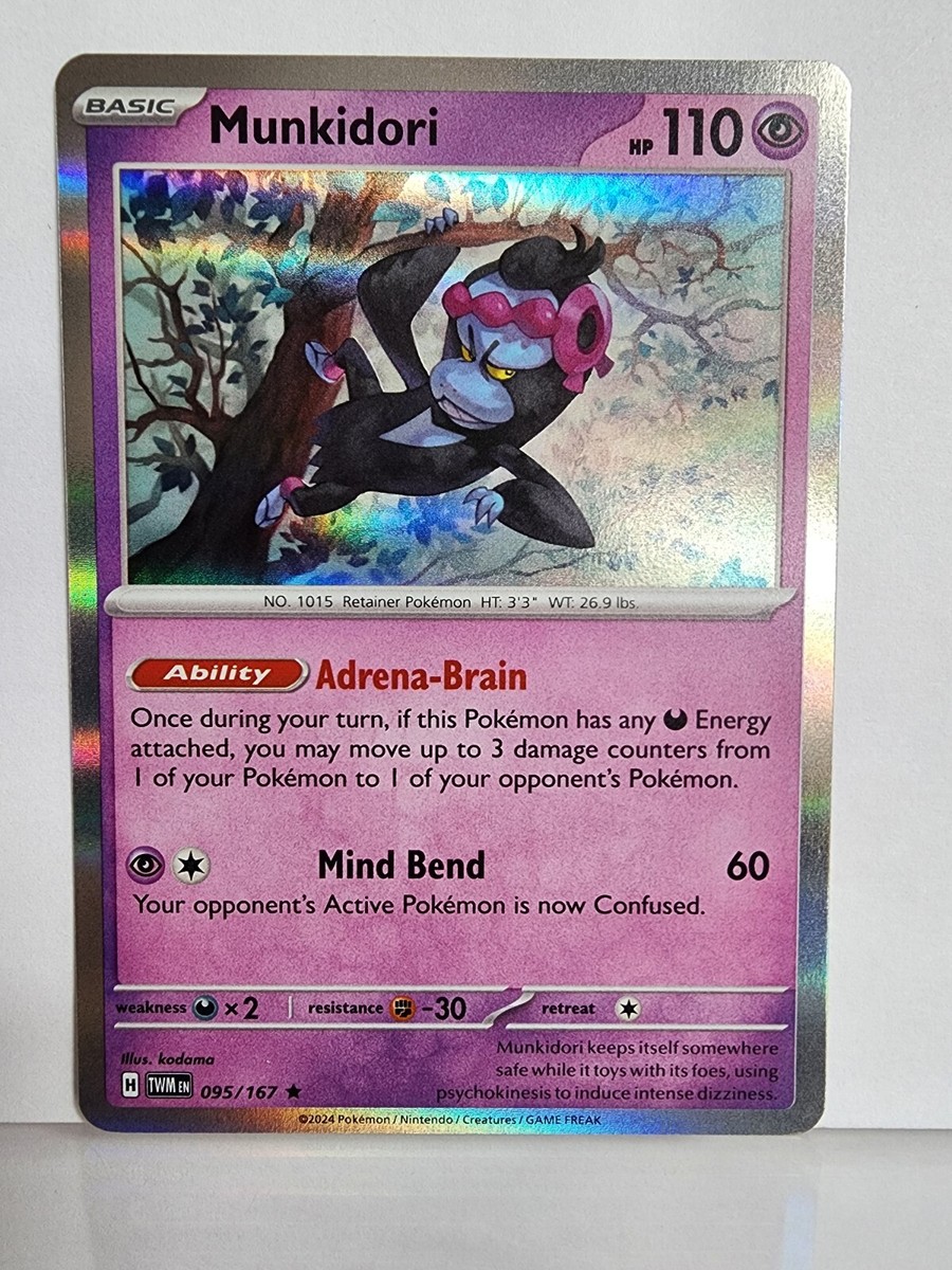 Pokemon TCG - SV06: Twilight Masquerade (Holo) Munkidori Pokemon TCG - SV06: Twilight Masquerade (Holo) Munkidori