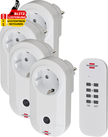 Brennenstuhl Funkschalt 4Er Set Rc 4001 Funksteckdosen Mit Handsender & ErhöHte