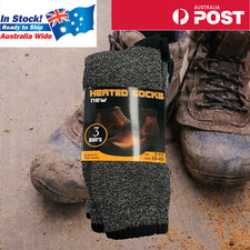 3 Pairs Mens Thermal Socks UK 7-11 Heated Winter Work Boot Warm Thick Insulated