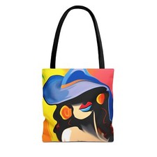 New Vibrant Art Tote Bag, Colorful Canvas Bag, Eco-Friendly Shopping Bag