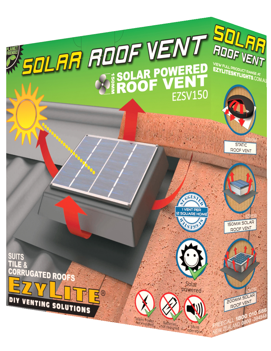 Solar Roof Vent 150mm Solar Roof Vent Whirlybird replacement