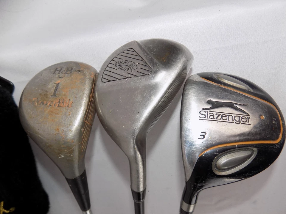 Lote de 11 bolsas de golf de cuero Titliest Ping Eye Northwestern Slazenger Perfect Club Foto 2 de 4