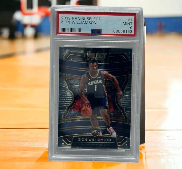 Zion Williamson 2019-20 Panini Select Concourse Zion  #1 PSA 9 MINT Rookie RC