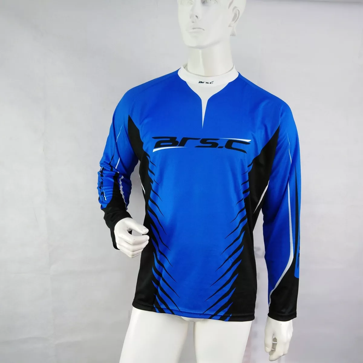 Maglia Manica Lunga Ciclismo Mtb Enduro Freeride Blu eBay