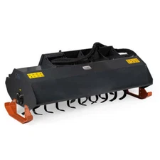 Titan Attachments 72" Heavy-Duty Rotary Tiller Attachment, Universal Skid Steer