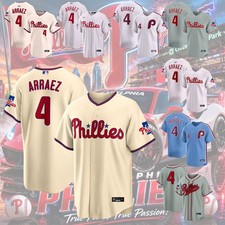 Luis Arraez #4 Philadelphia Phillies Jersey 2026 Baseball Fan Shirt Size S-4XL
