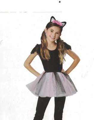 Playful Kitten Tutu 2 Piece Set - Cat Ear Headband - Girls 1size Fits Most
