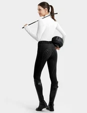 FitsT4 Sports Women's Full Seat Riding Tights Active Silicon Grip Horse Riding S