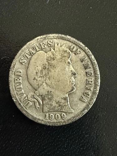 1909 D Barber Liberty Head Dime G