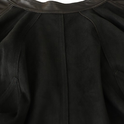 AMERI ROUND SHORT SYNTHETIC LEATHER JACKET Faux l… - image 4