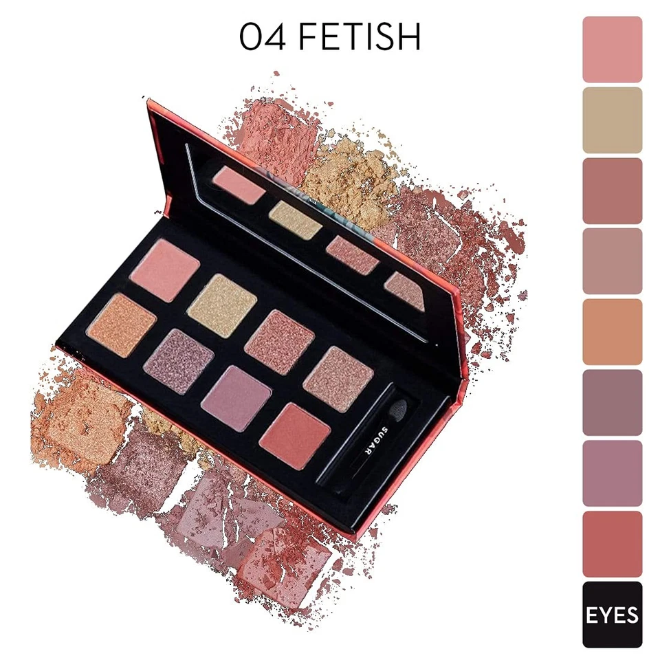 Sugar Cosmetics Blend The Rules Eyeshadow Palette, 04 Fetish Nudes 10.4g - Image 2 of 4