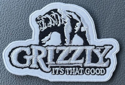 Grizzly Smokeless Tobacco Vintage Style Retro Iron Sew On Patch Cap Hat