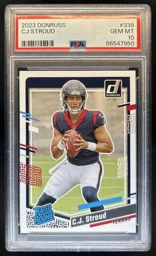 2023 Donruss C.J. Stroud Rated Rookie #339 Texans PSA 10
