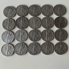 Walking Liberty Half Dollars, Lot of 20, 90% silver