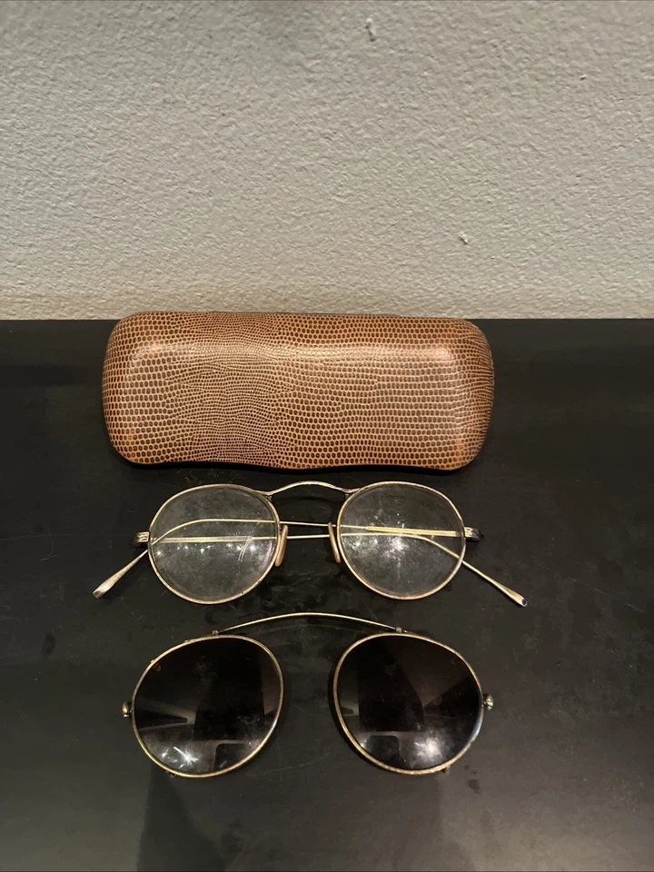 vintage Oliver Peoples M-4 44 Detachable Sunglasses Rare - Image 2 of 4