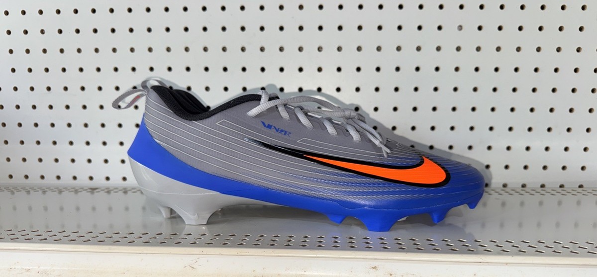 Nike Vapor Speed Mens Football Cleats Size 11 Gray Blue Orange